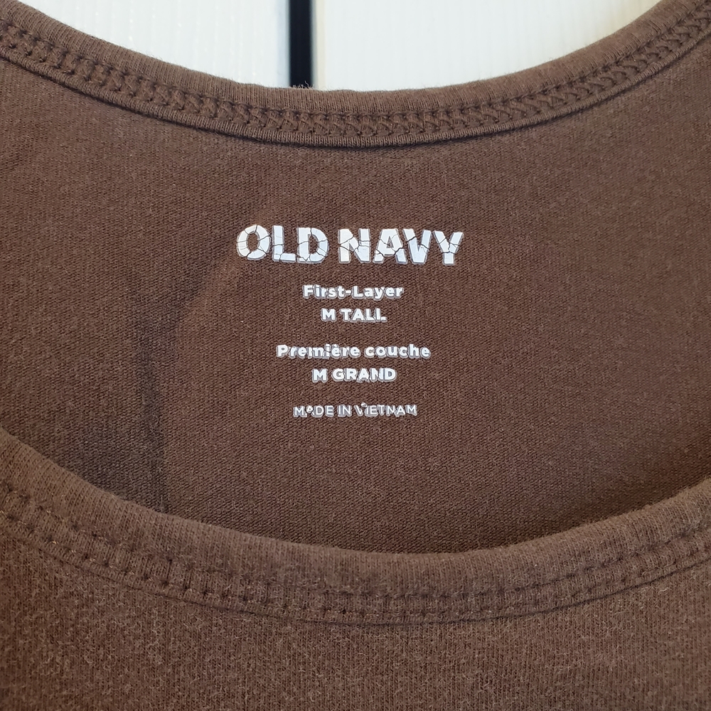 💐5/$35💐 First-Layer Scoop-Neck Brown Tank Top - Old Navy - M Tall - Picture 3 of 3